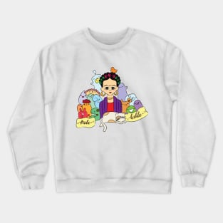 Frida Kahlo kawaii cartoon Crewneck Sweatshirt